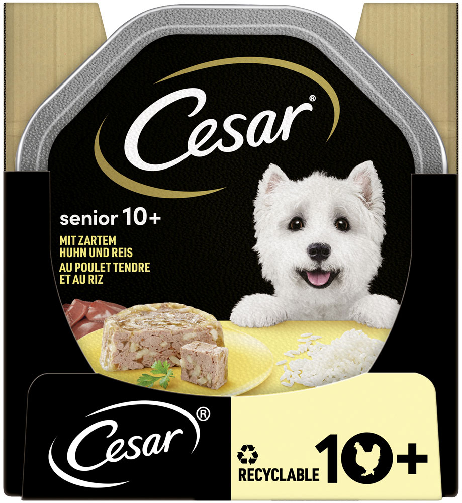 Cesar - Senior 1+ Huhn & Reis in Gelee - 14 x 150g - 3