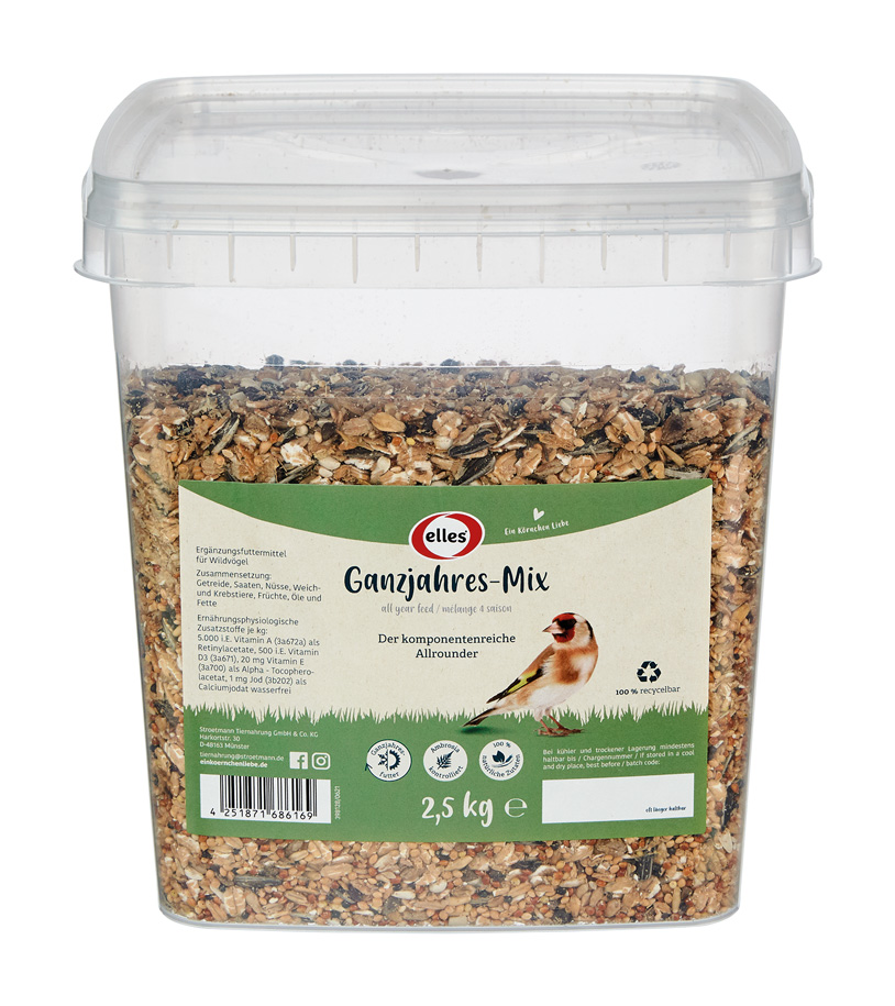 Ganzjahres-Mix 2,5kg Eimer
