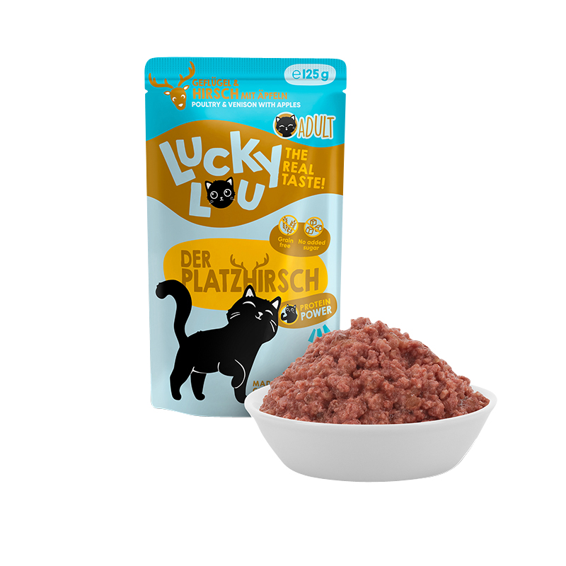 Lucky Lou - Geflügel & Hirsch - 16 x 125g - 3