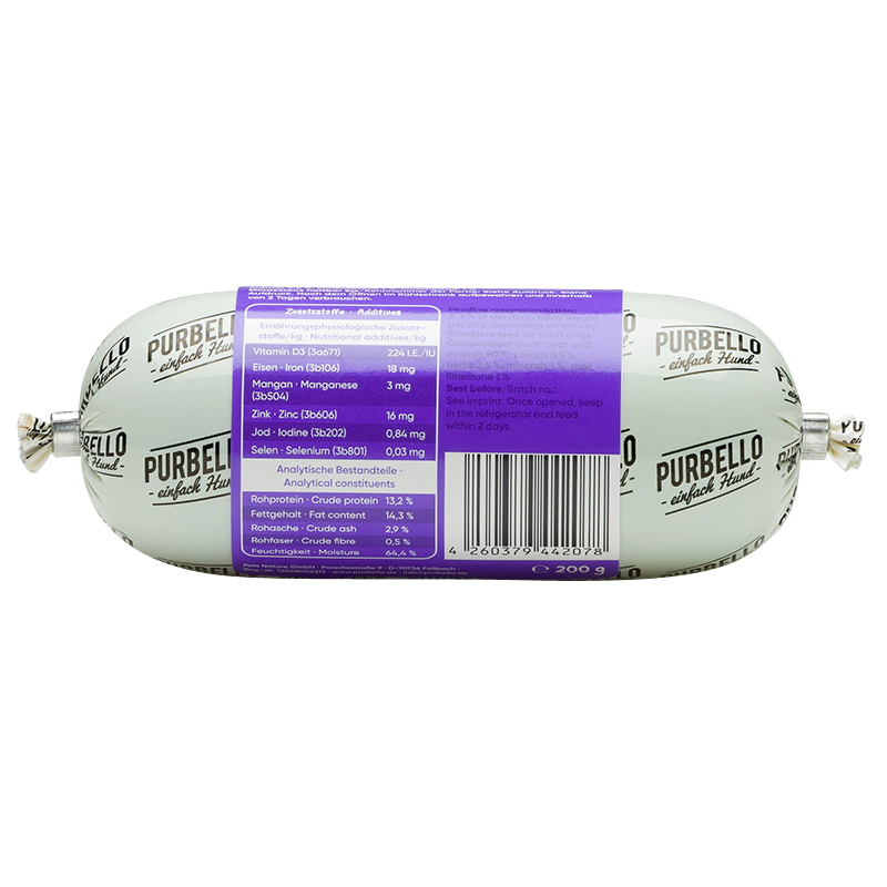 Purbello - Hunderolle mit Ziege - 1 x 200g - 2