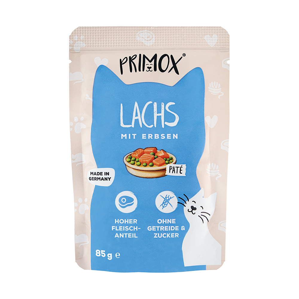 Katzennassfutter Lachs 85g Pouch