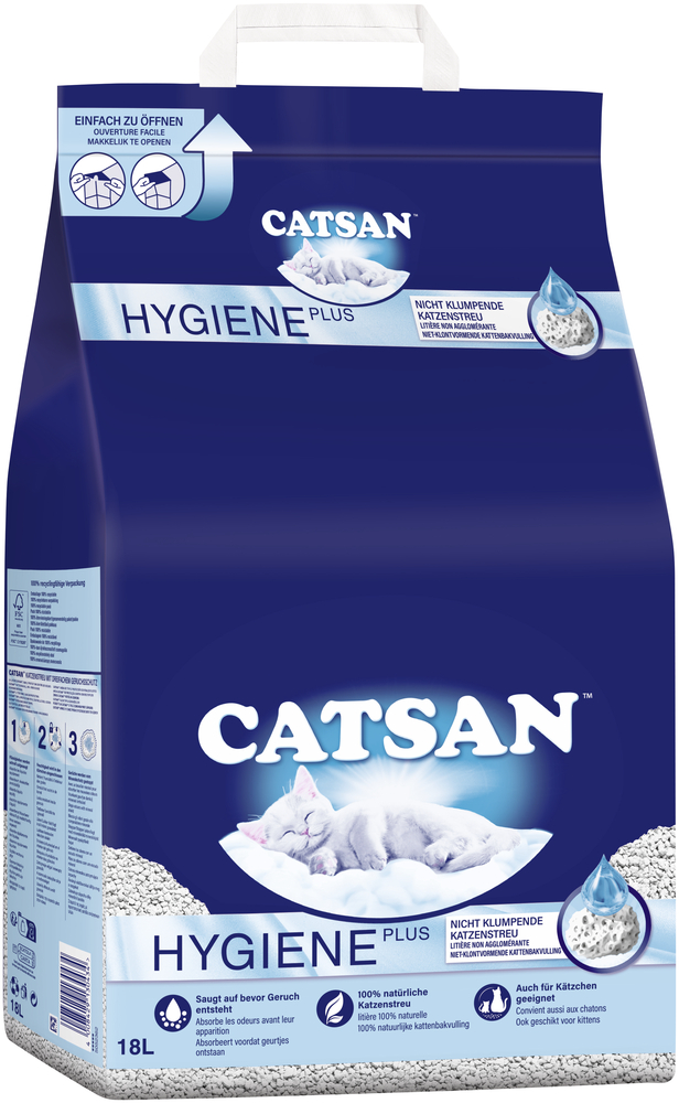 Catsan - Hygiene Plus - 1 x 18 Liter - 2