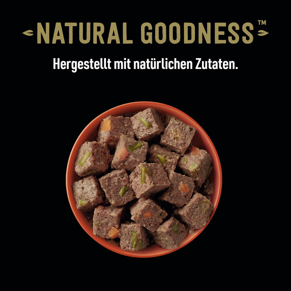 Cesar - Goodness MP Terrine mit Geflügel, Fisch, Rind, getreidefrei - 1 x 24X100g - 8