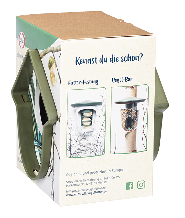 elles - Vogelfutterspender  "Erdnussbutter-Bude" - 1 x 1 Stück - 3