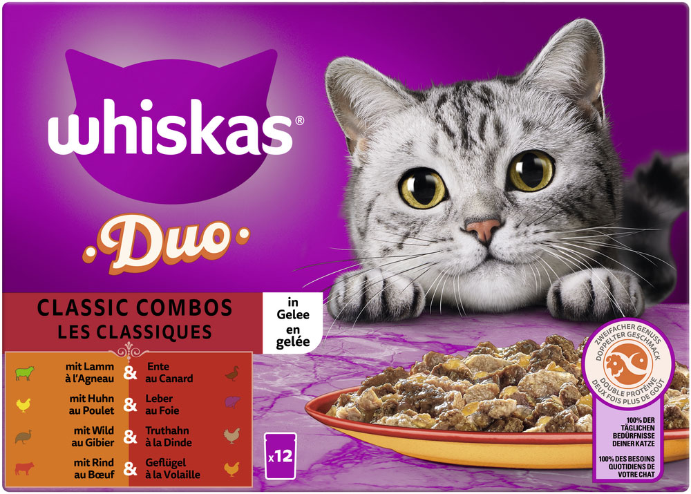 Whiskas Multipack DUO Classic Combos in Gelee