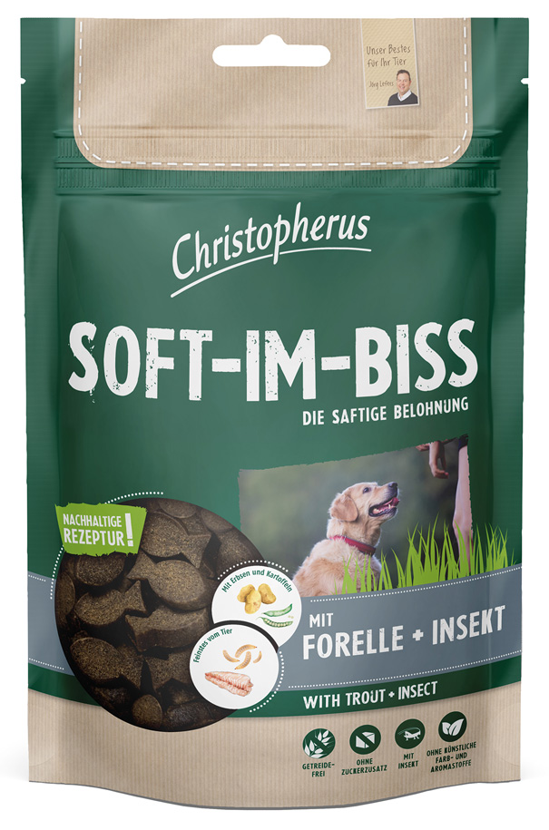 Soft im Biss mit Forelle & Insekt