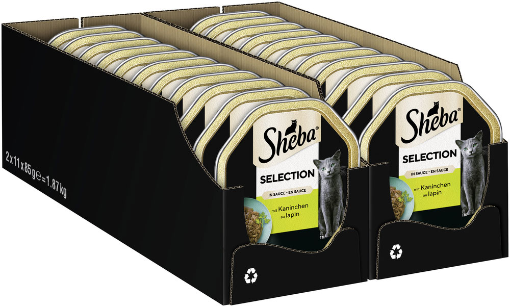 Sheba - Selection Kaninchen in Sauce - 22 x 85g - 2