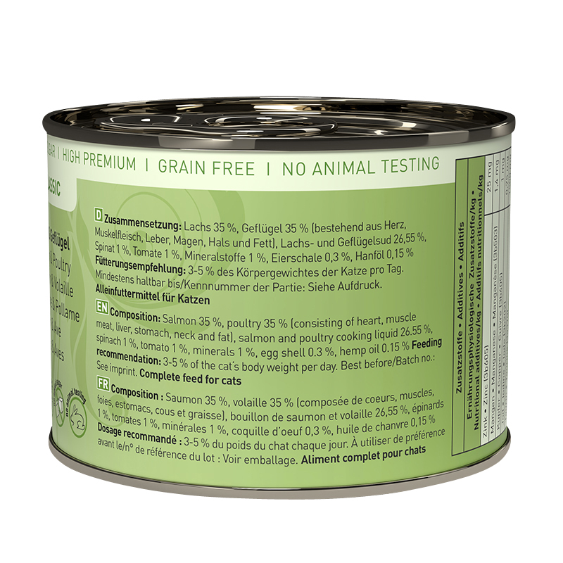 Catz Finefood - No. 5 Lachs & Geflügel - 6 x 200g - 4