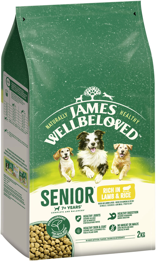 James Wellbeloved - Senior Reich an Lamm & Reis - 3 x 2kg - 3