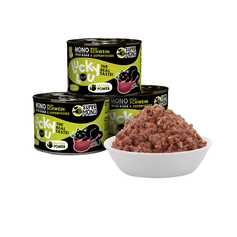 Lucky Lou - SuperMono mit Wildschwein - 6 x 200g - 3