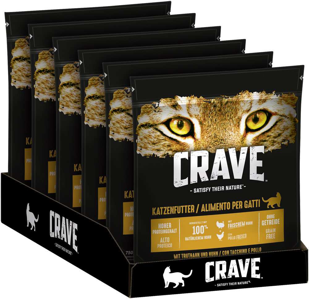 Crave - Adult mit Truthahn & Huhn - 1 x 750g - 2