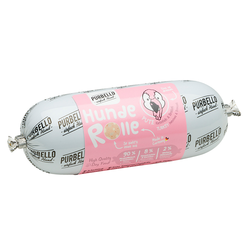 Purbello - Hunderolle mit Pute - 1 x 200g - 4