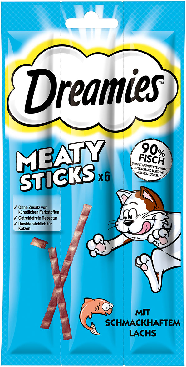 Meaty Sticks 6 Pack mit Lachs
