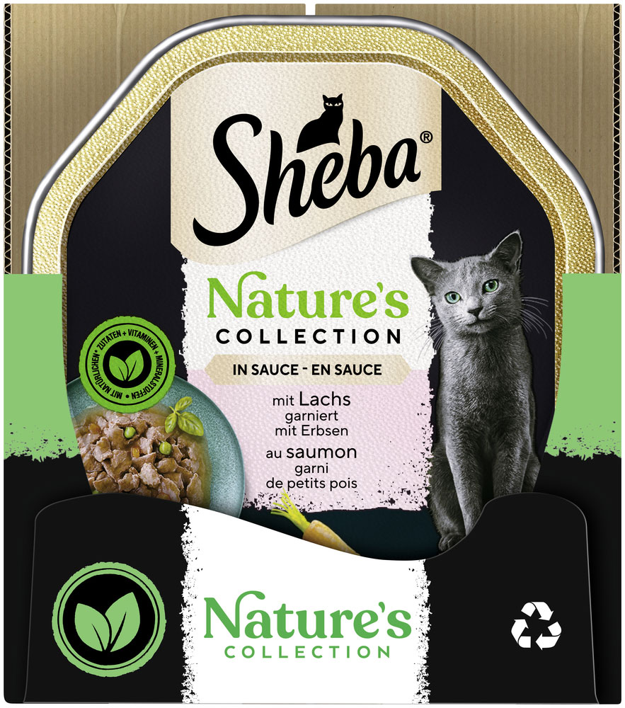 Sheba - Natures Collection in Sauce mit Lachs - 22 x 85g - 4
