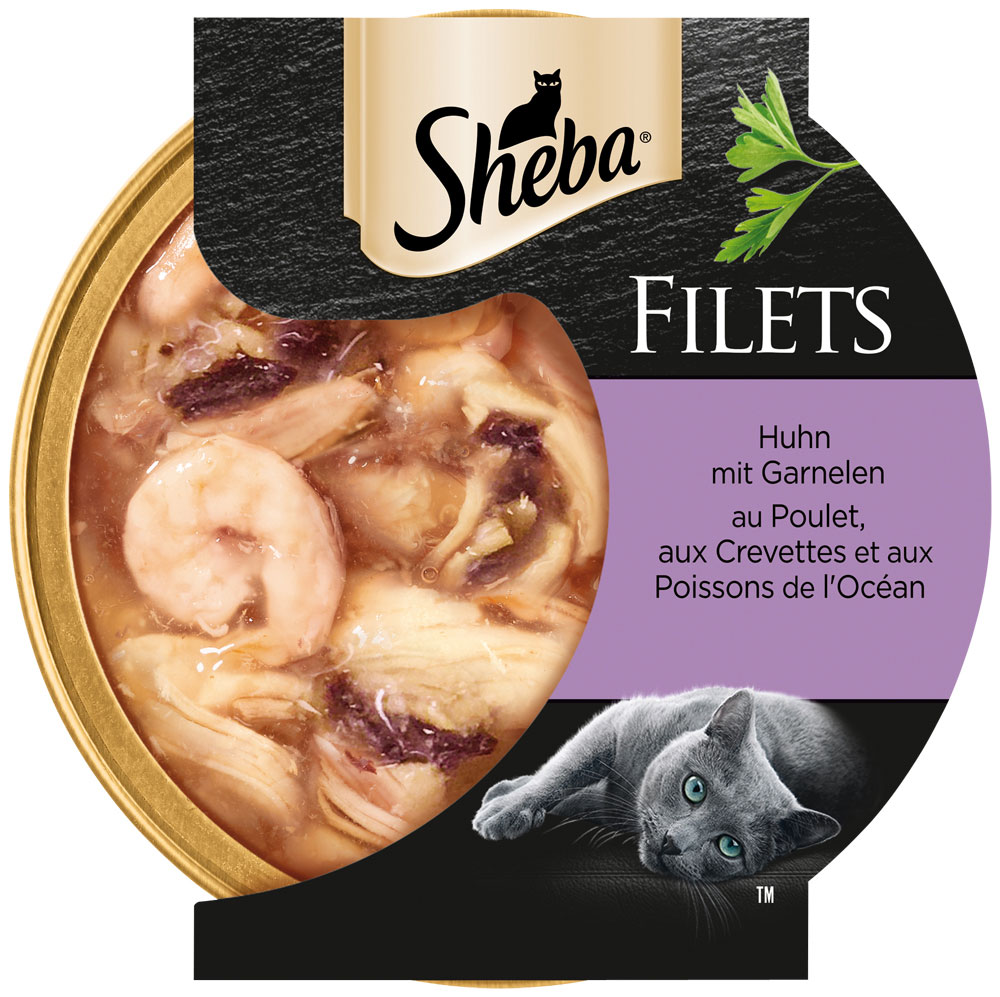 Sheba - Filets mit Huhn & Garnelen - 16 x 60g - 2