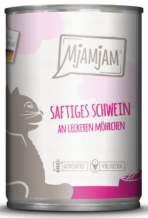 saftiges Schwein an leckeren Möhrchen