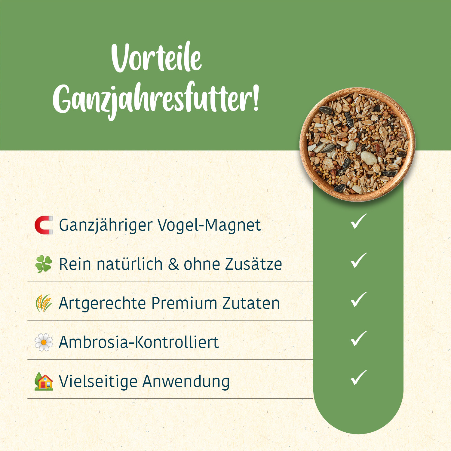 elles - Ganzjahres-Mix 2,5kg Eimer - 1 x 2,5kg - 3