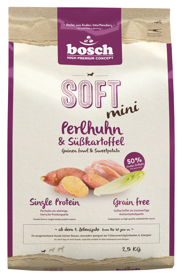 Soft Mini Perlhuhn & Süsskartoffel