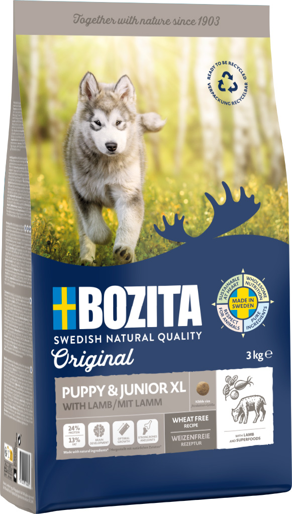 Bozita - Original Puppy & Junior Lamb XL - 1 x 3kg - 5