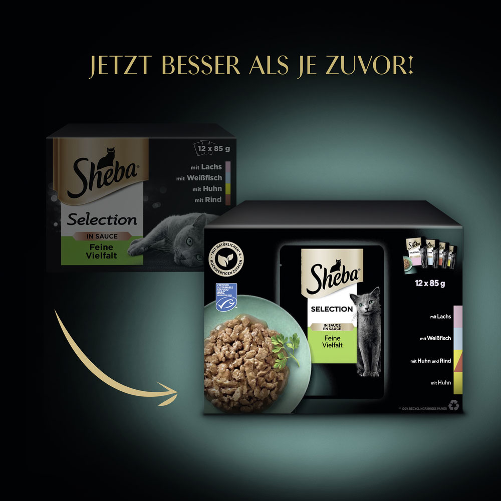 Sheba - MP Selection Feine Vielfalt (MSC) - 4 x 12X85g - 8