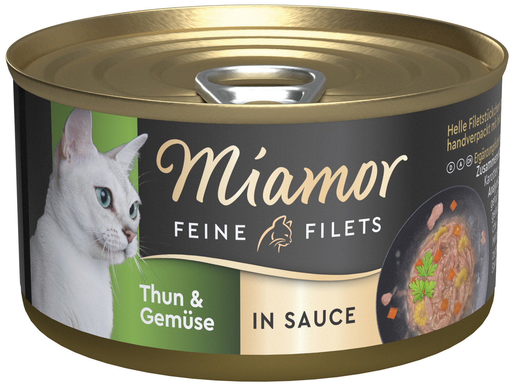 Feine Filets Thunfisch & Gemüse in Sauce