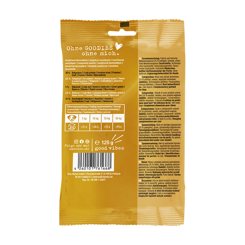 Chewies - Training MINI Geflügelknöchelchen - 1 x 125g - 2