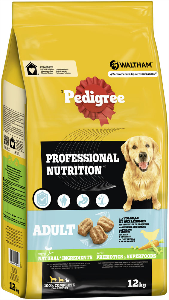 Pedigree - Professional Nutrition Adult Geflügel und Gemüse - 1 x 12kg - 3
