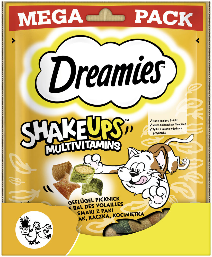 Dreamies - Mega Pack Shake Ups mit Geflügel - 1 x 165g - 4