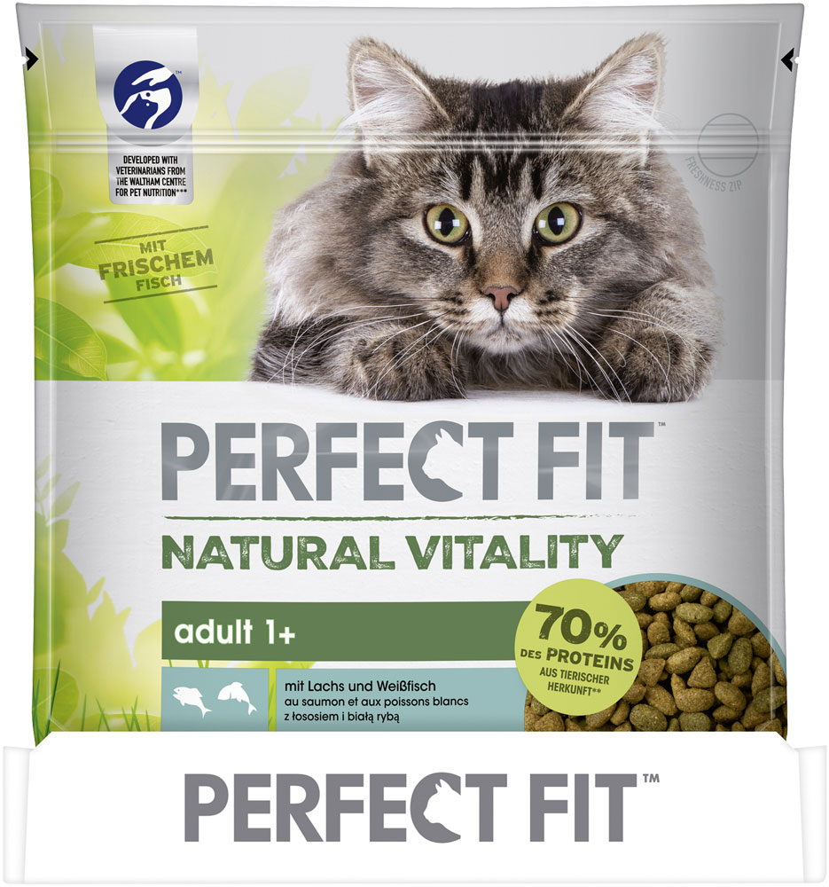Perfect Fit - Natural Vitality mit Lachs & Weißfisch Adult 1+ - 1 x 650g - 3