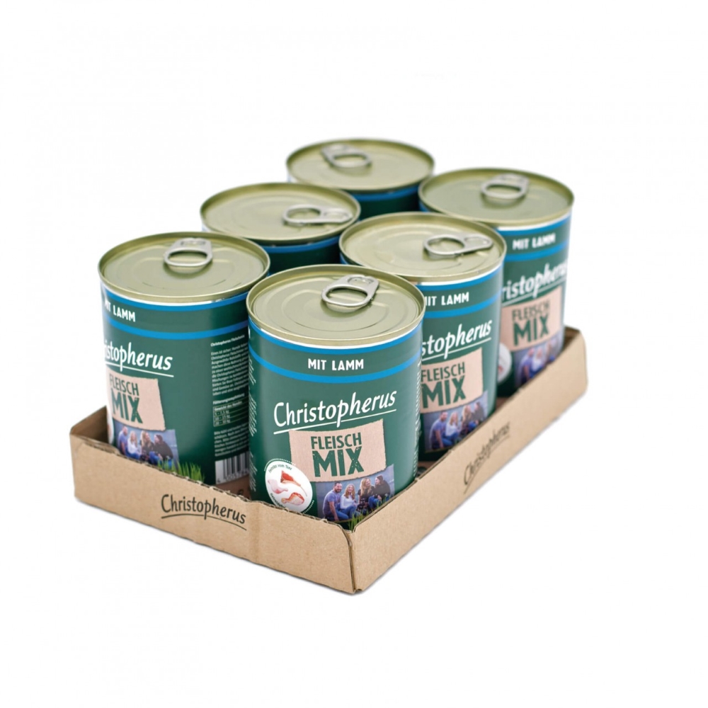 Allco Christopherus - Fleischmix mit Lamm - 6 x 400g - 2