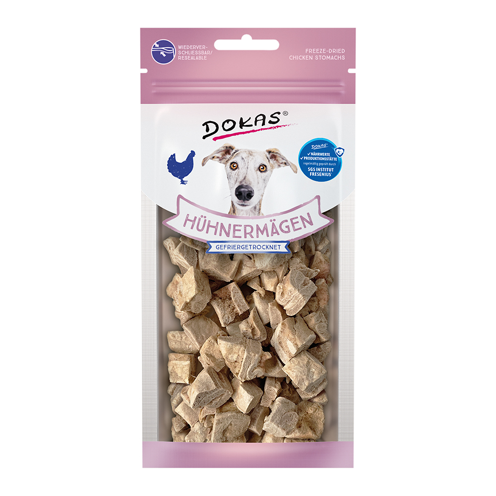 gefriergetrocknete Hühnermägen