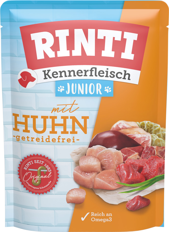 Rinti Kennerfleisch Junior Huhn Pouch