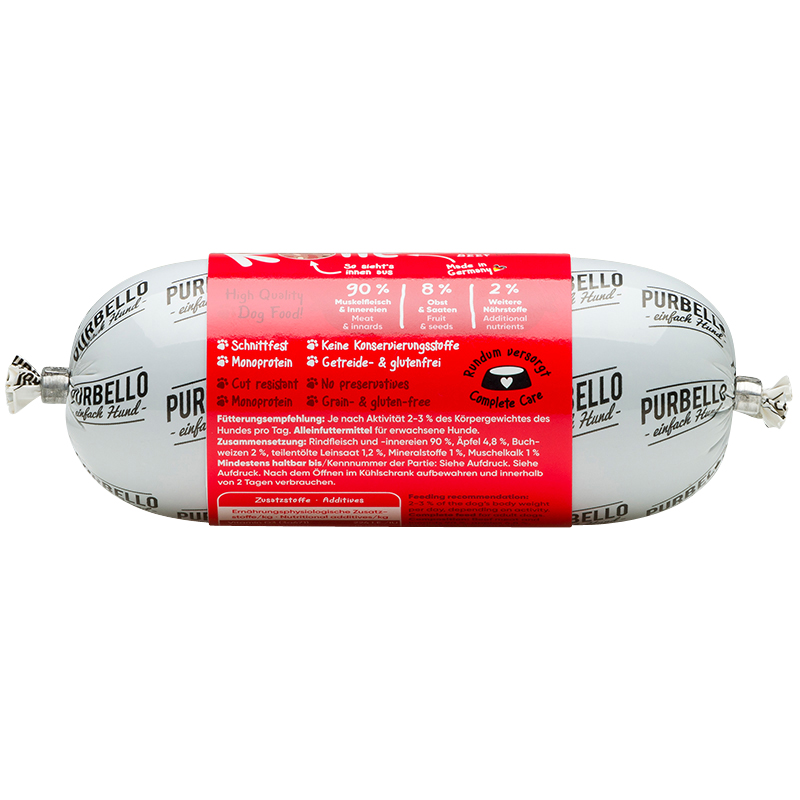 Purbello - Hunderolle mit Rind - 1 x 200g - 4