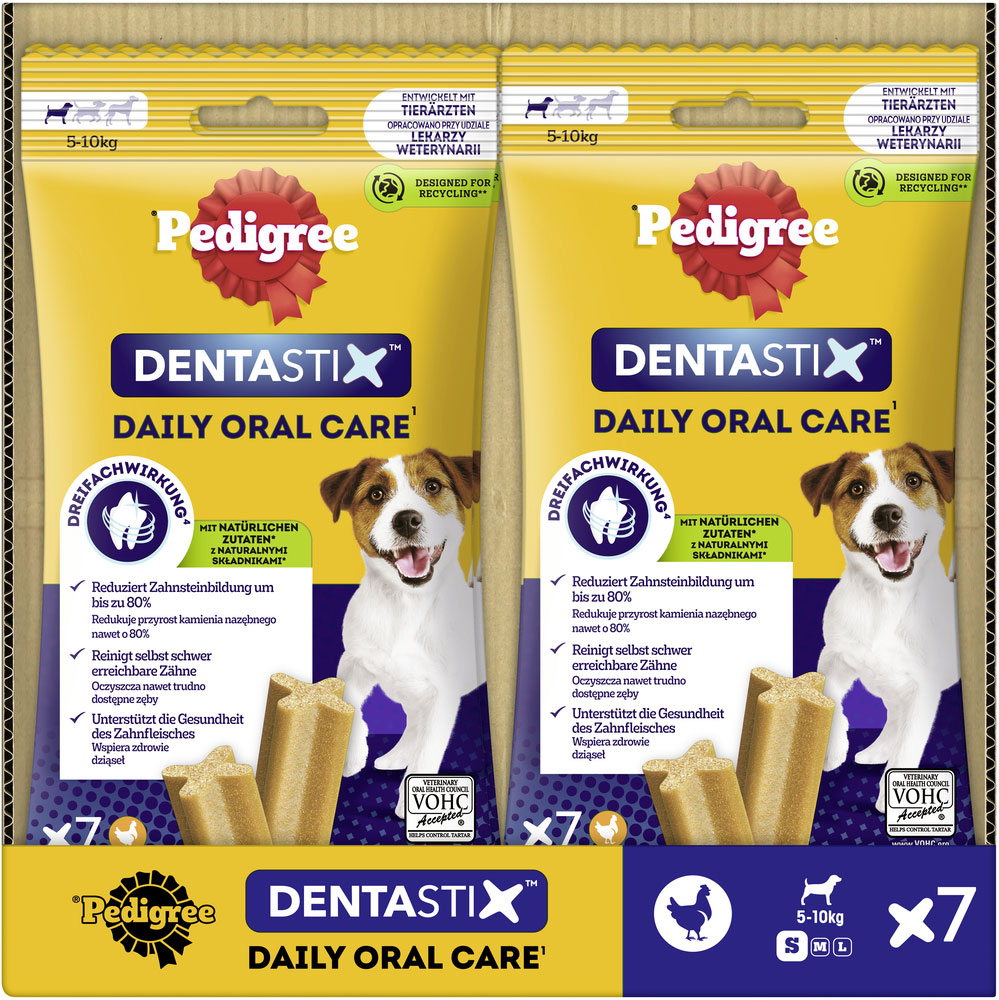 Pedigree - Dentastix Tägliche Zahnpflege für kleine Hunde - 1 x 7 Stück - 4