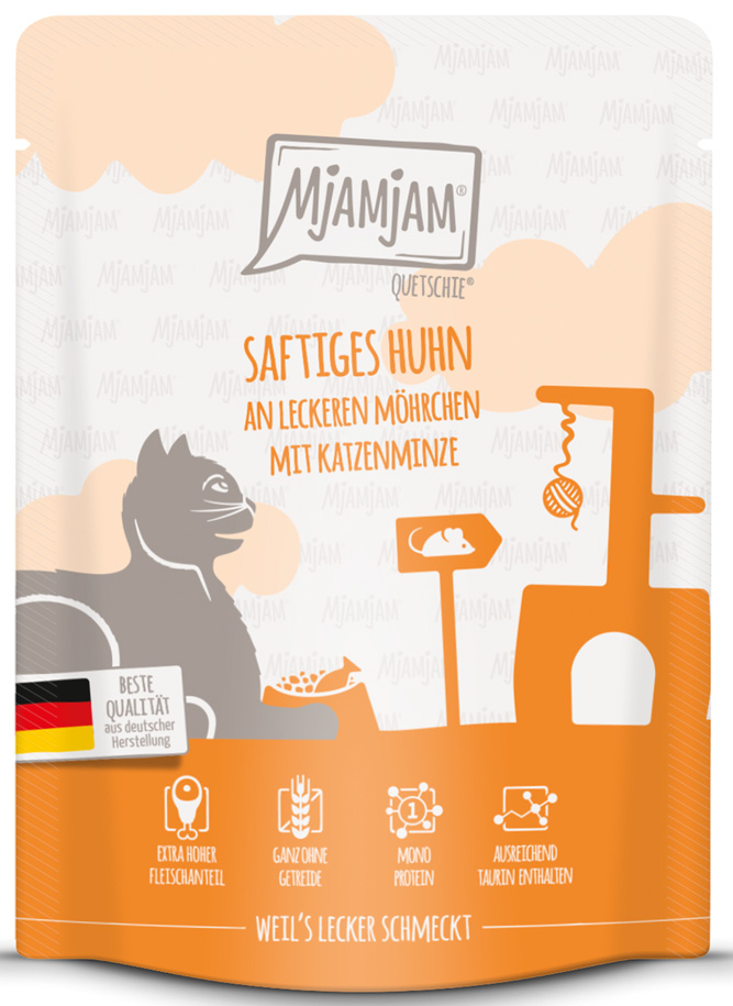 saftiges Huhn an leckeren Möhrchen