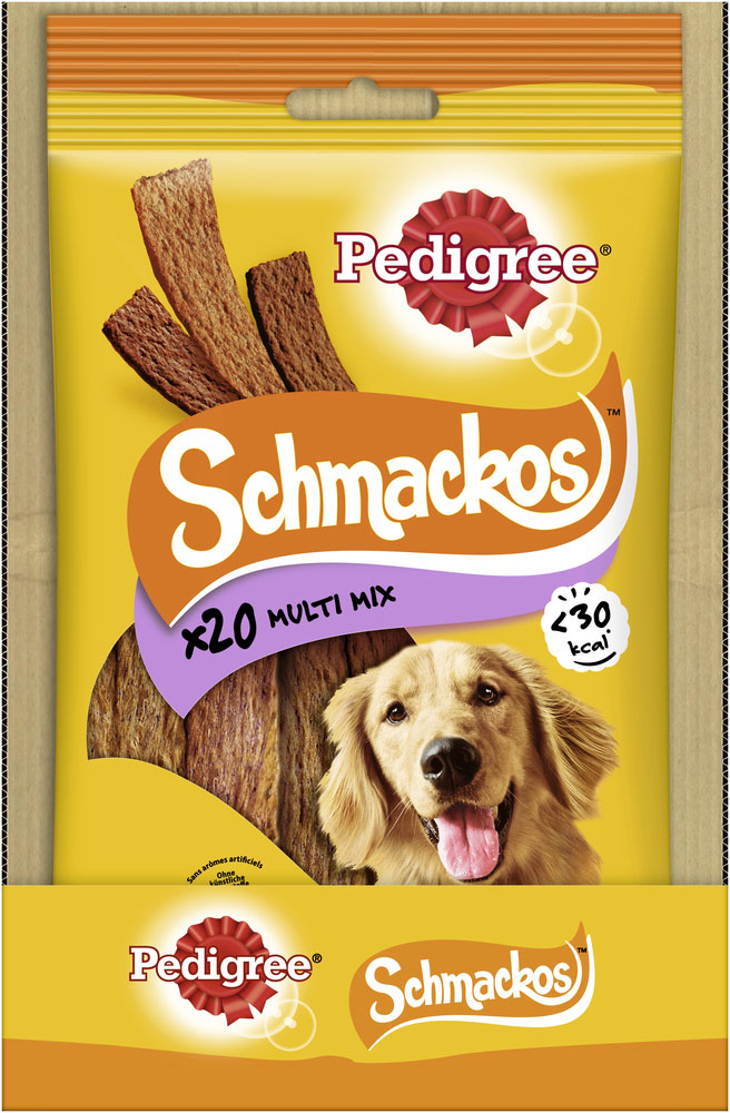 Pedigree - Schmackos 4 Sorten - 1 x 20 Stück - 3