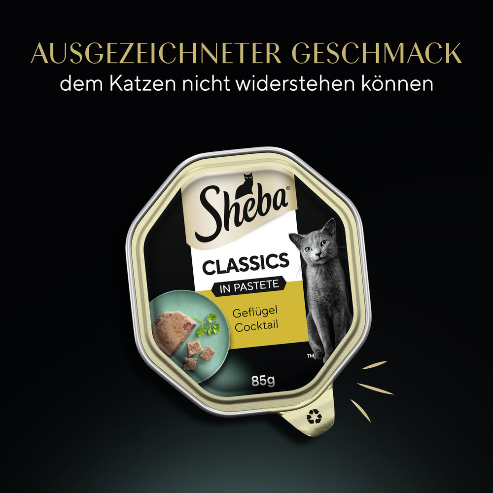 Sheba - Classic Geflügel-Cocktail - 22 x 85g - 10