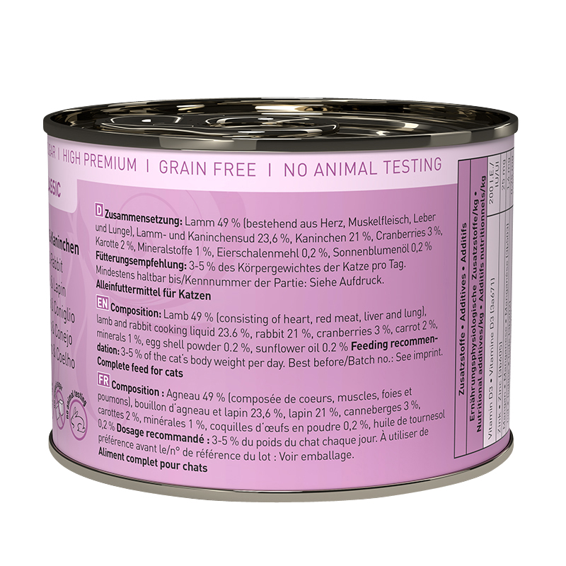 Catz Finefood - No. 11 Lamm & Kaninchen - 6 x 200g - 2