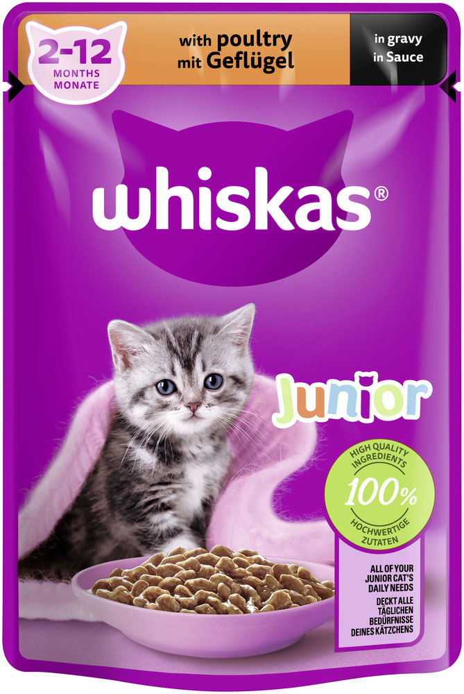 Whiskas Junior mit Geflügel in Sauce
