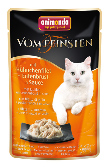 mit Hühnchenfilet + Entenbrust in Sauce