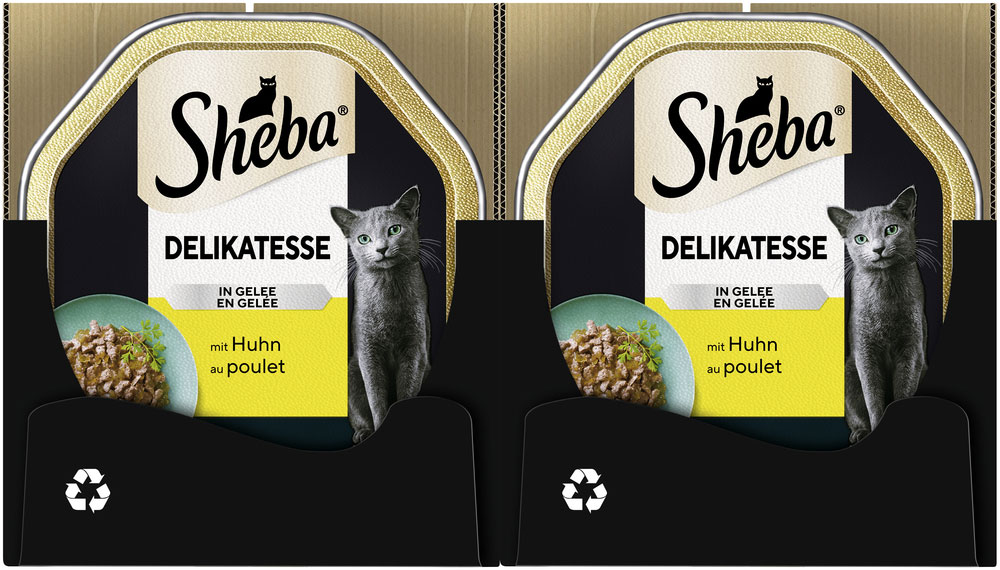 Sheba - Delikatesse Gelee Huhn-Geschnetzeltes - 22 x 85g - 3