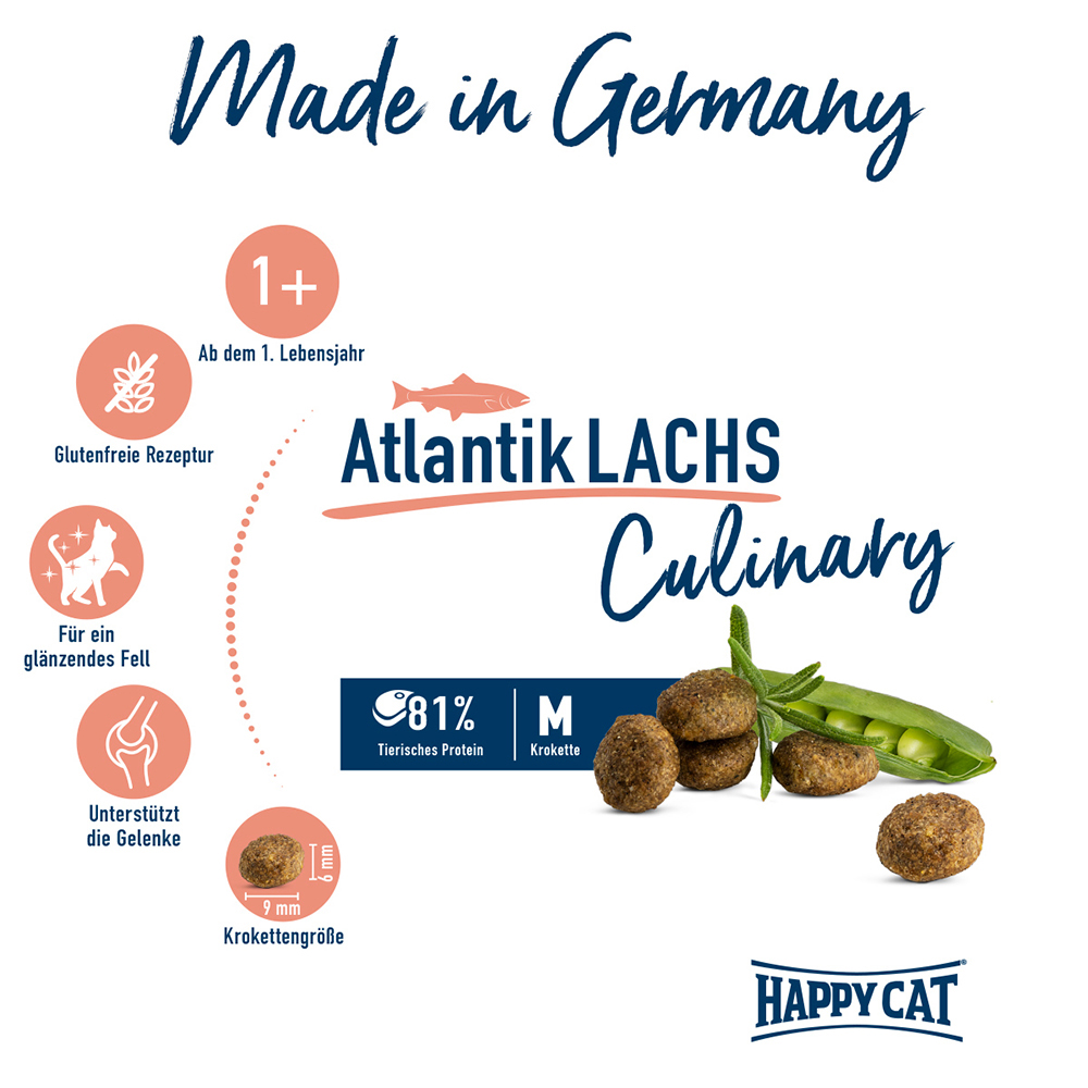 Happy Cat - Culinary Adult Atlantik Lachs - 1 x 1,3kg - 2