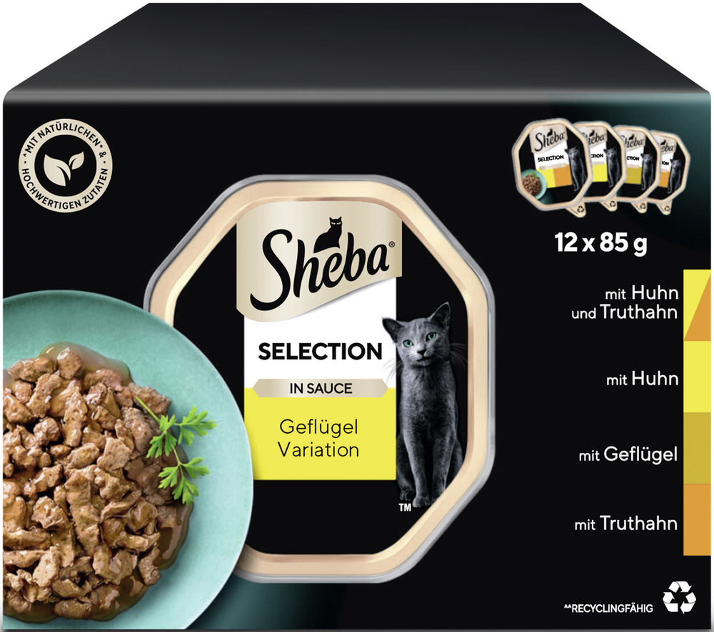 Sheba - Selection Geflügel Variation - 1 x 12X85g - 5