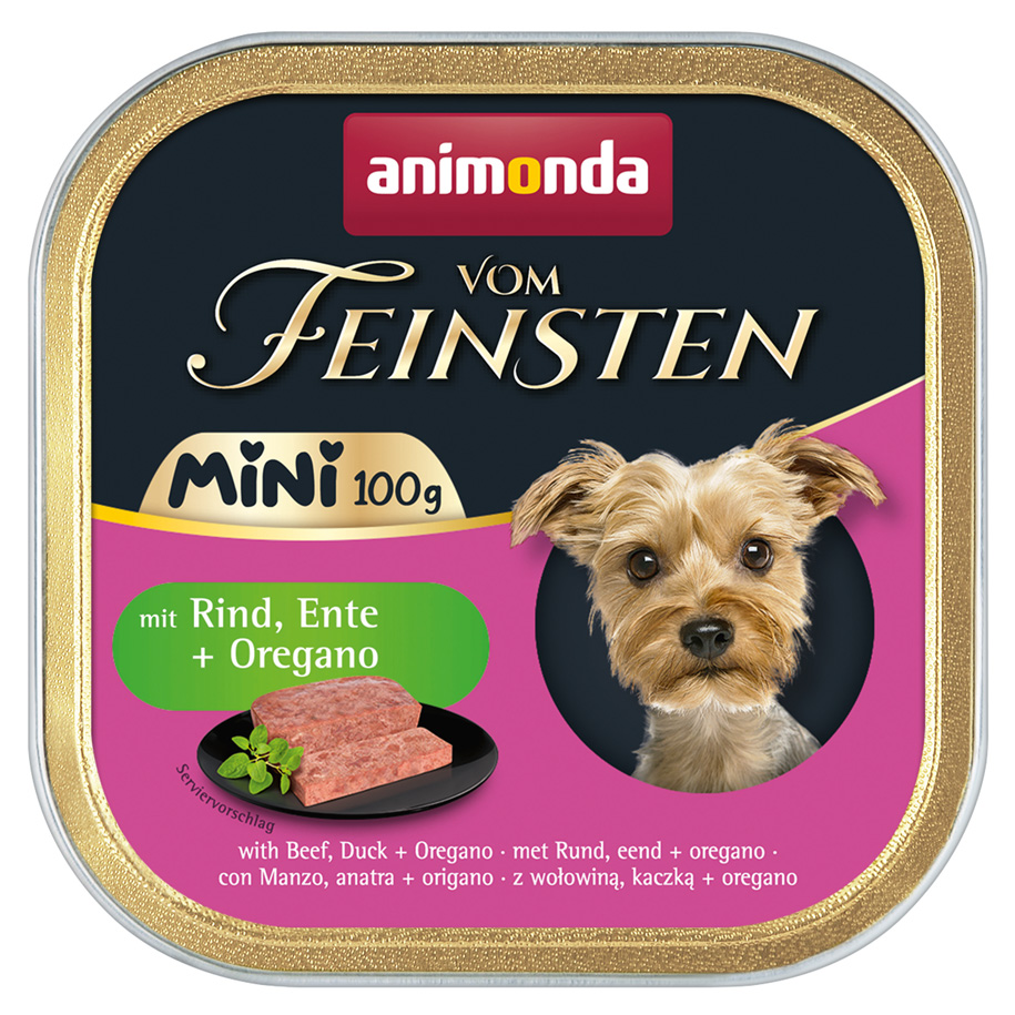vom Feinsten Adult Mini Rind, Ente + Oregano