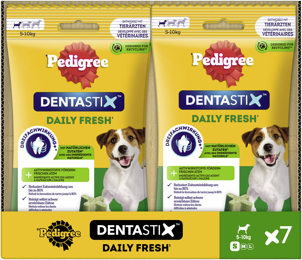 Pedigree - Dentastix Tägliche Frische für kleine Hunde 7 Stück - 1 x 110g - 3
