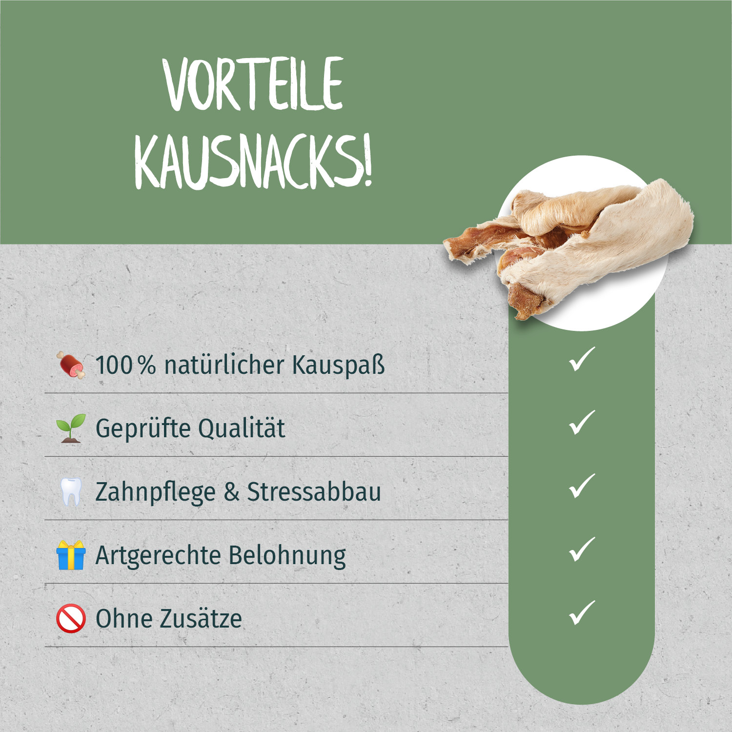 Primox - Rinderhaut mit Fell 250g - 1 x 250g - 3