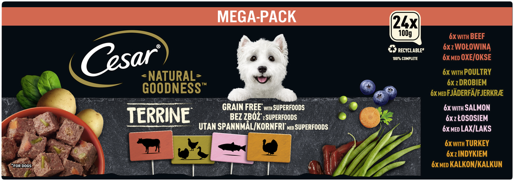 Goodness MP Terrine mit Geflügel, Fisch, Rind, getreidefrei