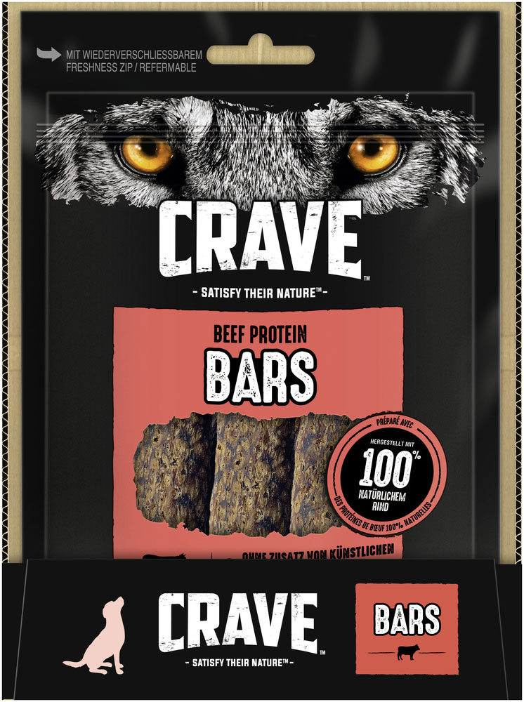 Crave - Protein Bar mit Rind - 1 x 76g - 4