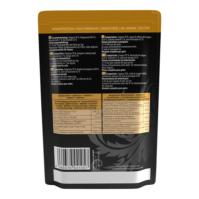 Catz Finefood - PURE Känguru - 16 x 85g - 2