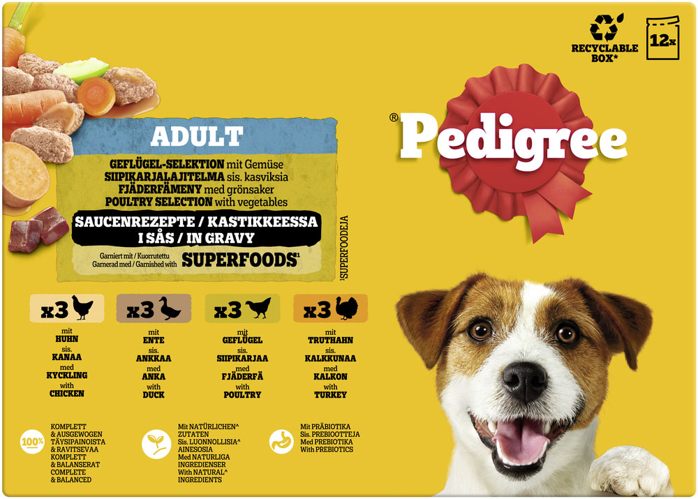 Multipack 4x Geflügel in Sauce